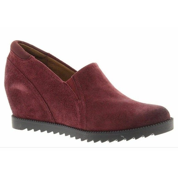 Women's cordovan NATURALIZER suede "Dorean" shoe 7W Preowned - Picture 5 of 5